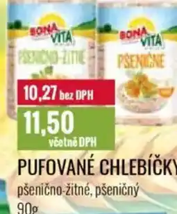 Ratio BONAVITA Pufované chlebíčky pšenično-žitné, pšeničný nabídka