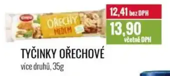 Ratio Tyčinky ořechové nabídka