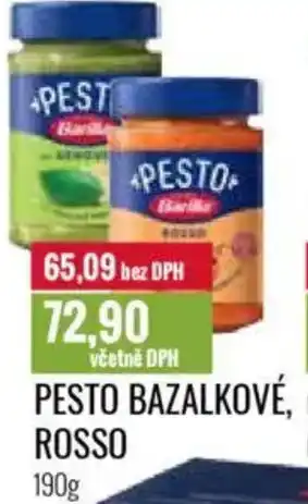Ratio Pesto bazalkové, rosso nabídka