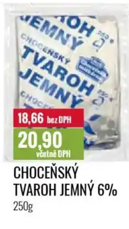 Ratio Choceňský tvaroh jemný 6% nabídka