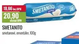 Ratio SMETANITO smetanové, ementáler nabídka