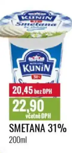Ratio Smetana 31% nabídka