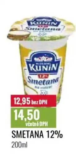 Ratio Smetana 12% nabídka