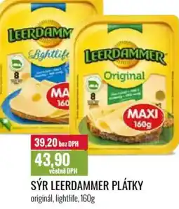 Ratio Sýr leerdammer plátky originál, lightlife nabídka