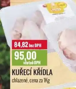 Ratio Kuřecí křídla chlazené nabídka