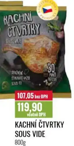 Ratio Kachní čtvrtky sous vide nabídka