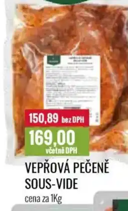 Ratio Vepřová pečeně sous-vide nabídka