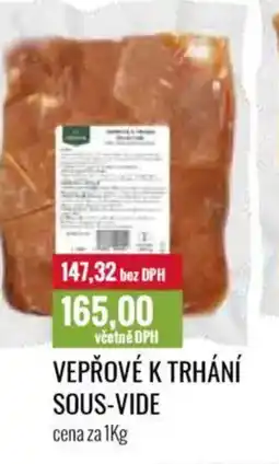 Ratio Vepřové k trhání sous-vide nabídka