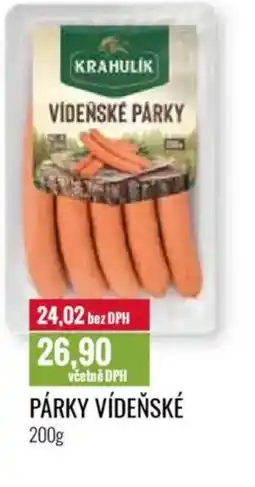 Ratio Párky vídeňské nabídka