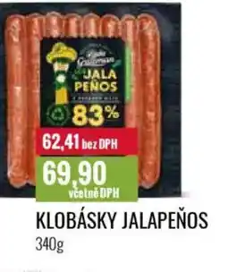 Ratio Klobásky jalapeños nabídka