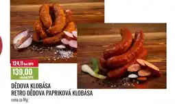 Ratio Dědova klobása retro dědova papriková klobása nabídka