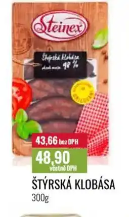 Ratio Štýrská klobása nabídka