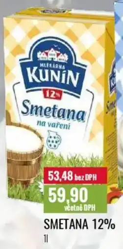 Ratio Smetana 12% nabídka