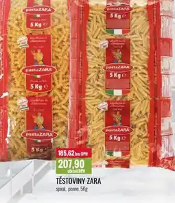 Ratio Těstoviny zara spiral, penne nabídka