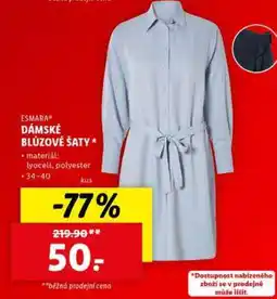 Lidl ESMARA Dámské blůzové šaty nabídka