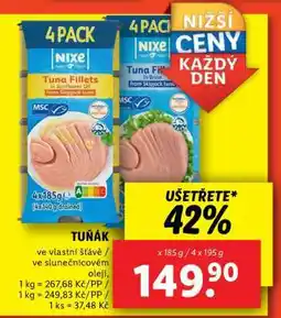 Lidl NIXE TUŇÁK nabídka