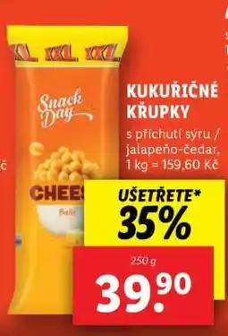 Lidl SNACK DAY KUKUŘIČNÉ KŘUPKY nabídka