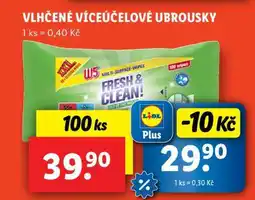 Lidl VLHČENÉ VÍCEÚČELOVÉ UBROUSKY nabídka