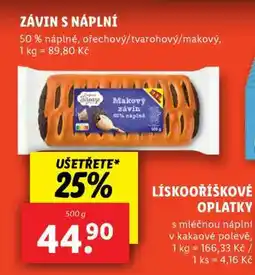 Lidl MAKOVÝ ZÁVIN nabídka