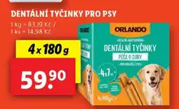 Lidl ORLANDO DENTÁLNÍ TYČINKY PRO PSY nabídka