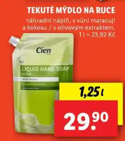 Lidl Cien Tekuté mýdlo na ruce nabídka