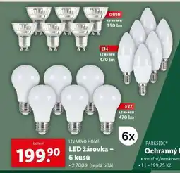 Lidl LIVARNO HOME LED žárovka – 6 kusů nabídka