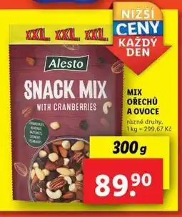 Lidl Alesto Snack Mix with Cranberries nabídka