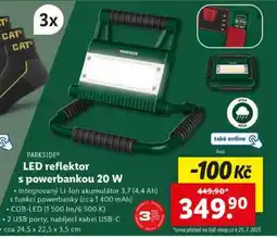 Lidl PARKSIDE LED reflektor s powerbankou 20 W nabídka