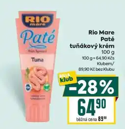 Billa Rio Mare Paté Tuňákový krém nabídka