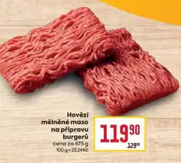 Billa Hovězí mleté maso na přípravu burgerů nabídka