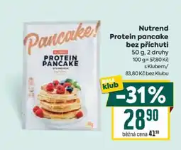 Billa Nutrend Protein pancake bez příchuti nabídka