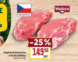 Billa Vepřová krkovice s kostí – plátky • nabídka