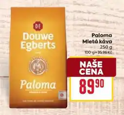 Billa Paloma Mletá káva nabídka