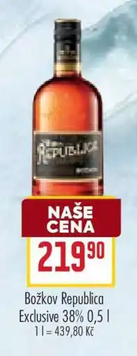 Billa Božkov Republica Exclusive 38% 0,5 l nabídka