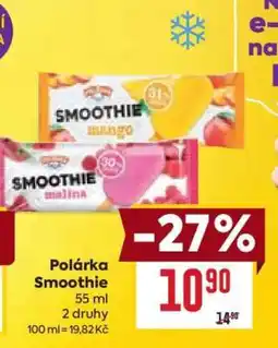 Billa Polárka Smoothie nabídka