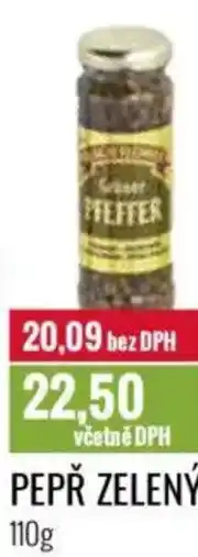 Ratio Pepř zelený nabídka