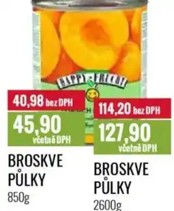 Ratio Broskve půlky nabídka