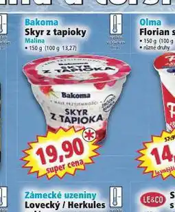 Norma Bakom skyr z tapioky nabídka