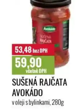 Ratio Sušená rajčata avokádo nabídka