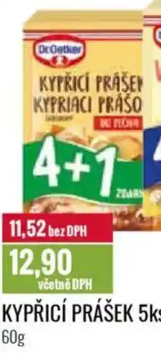Ratio Dr Oetker Kypřicí prášek 5ks nabídka