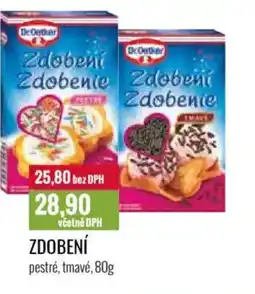 Ratio Dr Oetker Zdobení pestré, tmavé nabídka