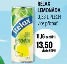 Ratio Relax lemonáda nabídka