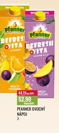 Ratio Pfanner ovocný nápoj nabídka