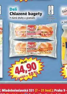 Norma Deli chlazené bagety nabídka