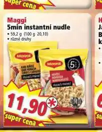 Norma Maggi 5min instantní nudle nabídka