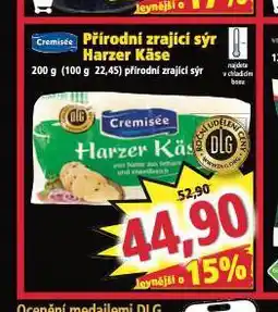 Norma Přírodní zrající sýr harzer käse nabídka