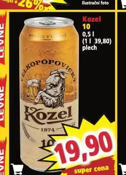 Norma Pivo velkopopovický kozel 10 nabídka