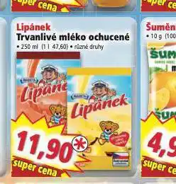 Norma Lipánek trvanlivé mléko ochucené nabídka