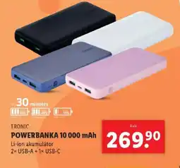 Lidl TRONIC Powerbanka 10 000 mah nabídka
