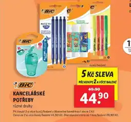 Lidl BIC Kancelářské potřeby nabídka